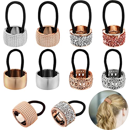 8 Pieces Rhinestone Ponytail Holder Elastic Hair Tie Band Gothic Hair Accessories for Women Girls Metal Ponytail Cuff Ponytail Wrap Rhinestone Hair Cuffs for Hair (Rose Gold, Silver) 8 Pieces Rhinestone Ponytail Holder Elastic Hair Tie Band Gothic Hair Accessories for Women Girls Metal Ponytail Cuff Ponytail Wrap Rhinestone Hair Cuffs for Hair (Rose Gold, Silver)