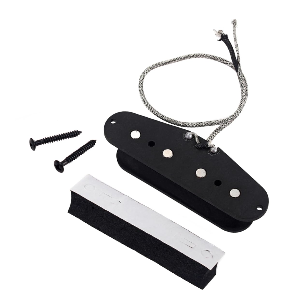 Wakauto Upgrade Your Bass Guitar 4 String Bass Pickup Magnet Single Coil Easy to Install Perfect for Diy Projects