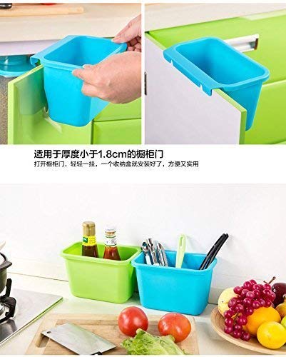 Flipco The Cabinet Basket Wastebaskets, Multifuctional Hanging Trash Can Waste Bins Garbage Containers for Cabinet/Car/Bedroom/Bathroom, Plastic 4