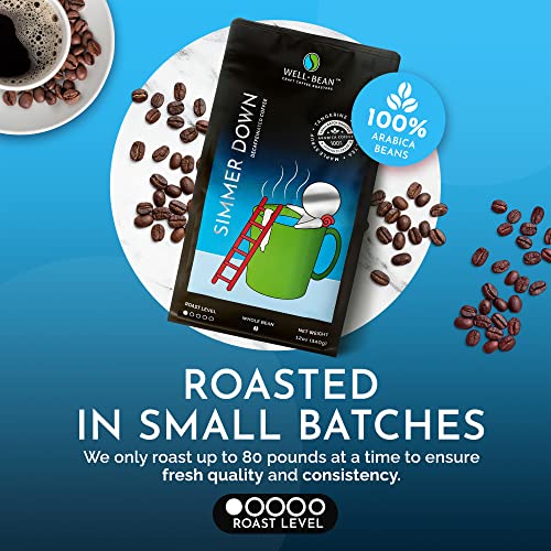Well-Bean Coffee Simmer Down Café en Grano Descafeinado 2 lb miniatura 3