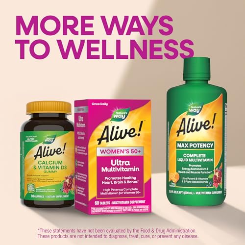 Nature's Way Alive! Women's 50 Plus Ultra Potency Multivitamin, 60 ct - image 8