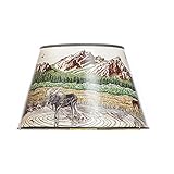 Aladdin Parchment Oil Lamp Shade, 14 inch Base Fitter, Rocky Mountain Design