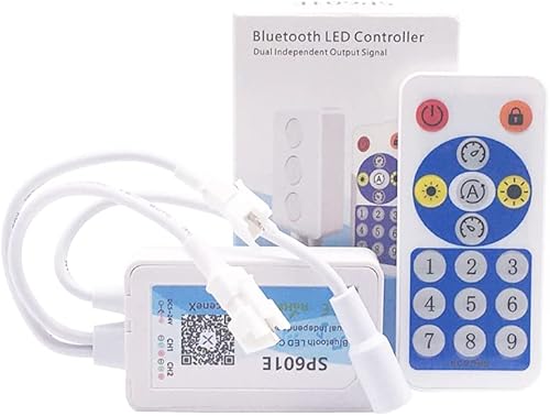 Miniatura 1 de LOAMLIN Controlador de tira LED de píxeles WS2811 WS2812B WS2813 WS2815 Pixeles LED Bluetooth SP105E Controlador LED inteligente DC5-24V (SP105E)