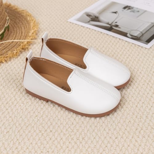 Image of ohsofy Boys Girls Soft Slip-On Loafers Comfort Cozy Oxford Rubber Sole Casual Wedding Party Dress Shoes(Toddler /Little Kid)