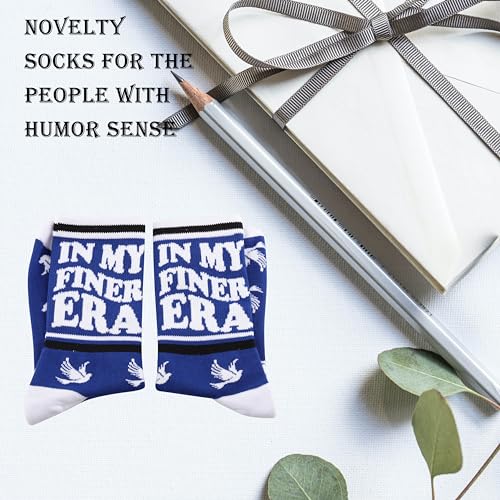Greek Sorority Gift In My Finer Era Royal Blue & White Finer Sisterhood Sorority Life Socks4