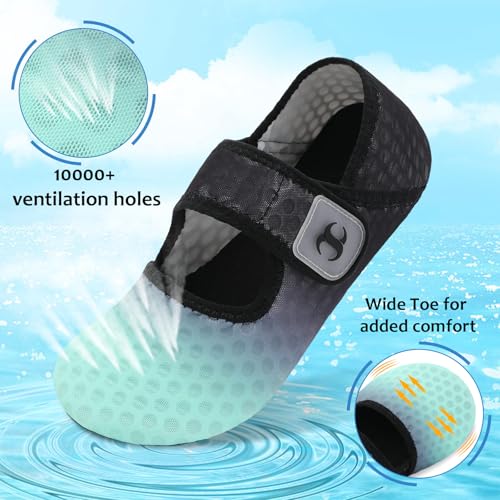Image of Water Shoes for Women Men Barefoot Beach Swim Aqua Socks Summer Wide Slides Sandals Quick Dry Pool River Sea Sock Shoes