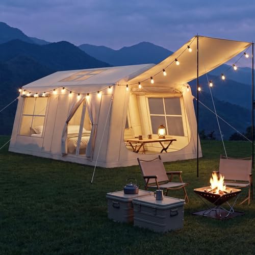 Aoxun Carpa Inflable para 8-10 Personas con Luz LED miniatura 1