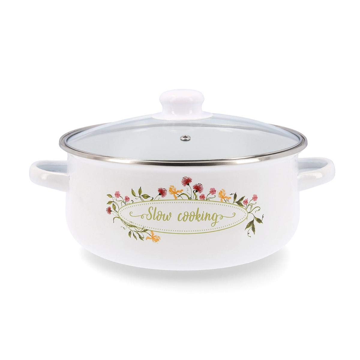Quid Memory Casserole Enamel Steel 24 cm - 570cl White