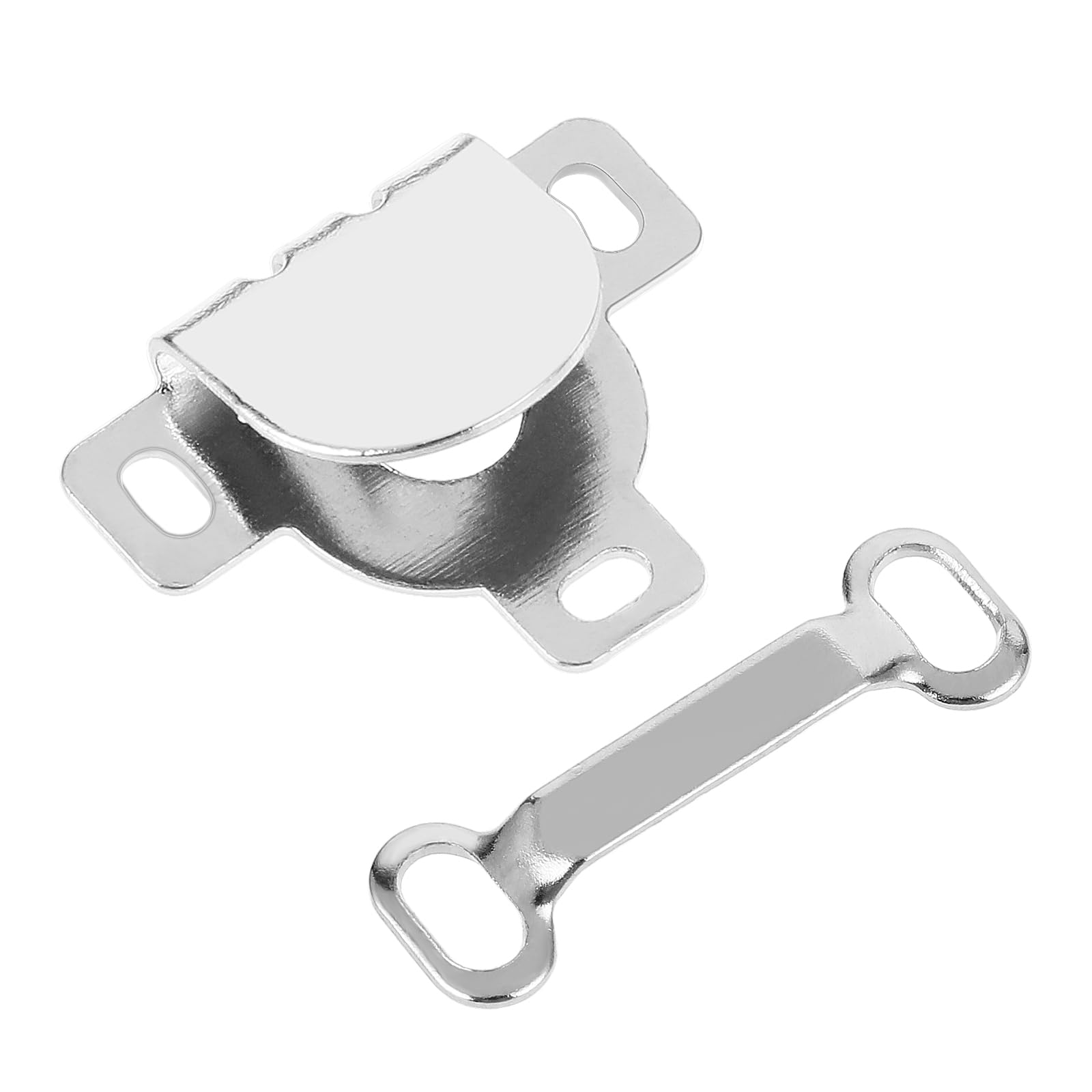 10 Set Hooks and Eyes Closure for Trousers, Skirt, Dress, Pants Sewing - Hook and Eye Closures for Clothing (Silver)