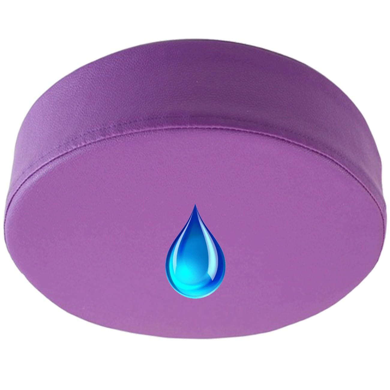 SDNAM Patio Waterproof Chair Seat Pad Comfortable Memory Foam Pad Round Outdoor Slip Chair Seat Cushion Thickened Leather Replacement Pad for Patio Furniture Home Garden(G8,1pc 50X50X5cm)