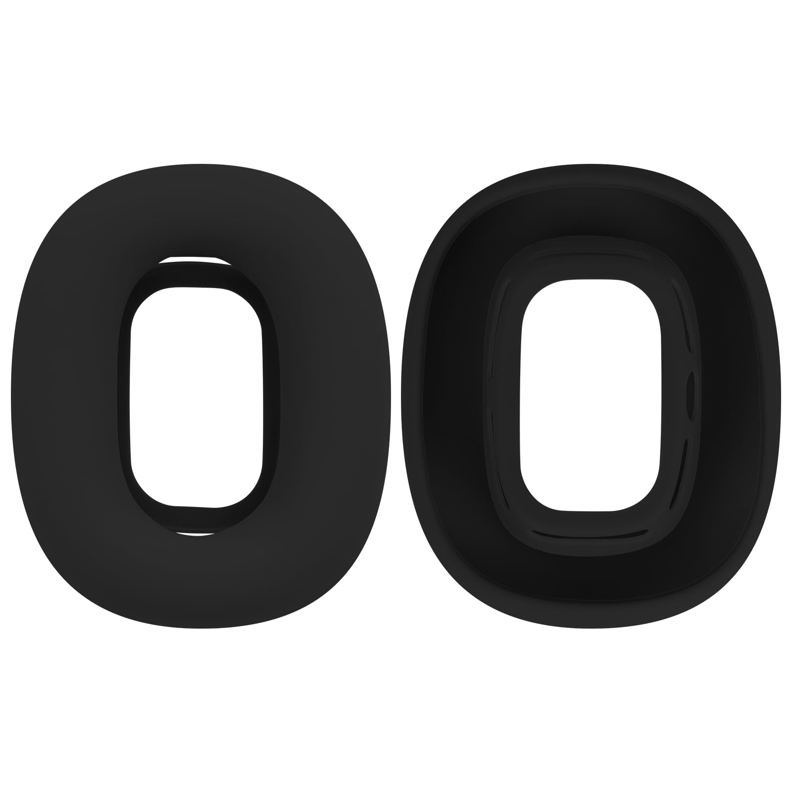 Geekria Silicone Earpad Covers Compatible with AirPods Max, Earpad Protector/Earphone Covers/Earpad Cushion/Ear Pad Covers/Headphone Covers, Easy Installation No Tool Needed (Black)