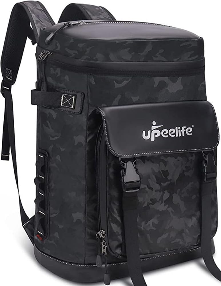 Upeelife Mochila Nevera Isotermica 30L con Correa Ajustable para Fijar la Manta,Nevera Mochila Termica Bolsa Térmica para Mantener la Comida Caliente, Fresca Durante Campamento, Almuerzo, Senderismo.