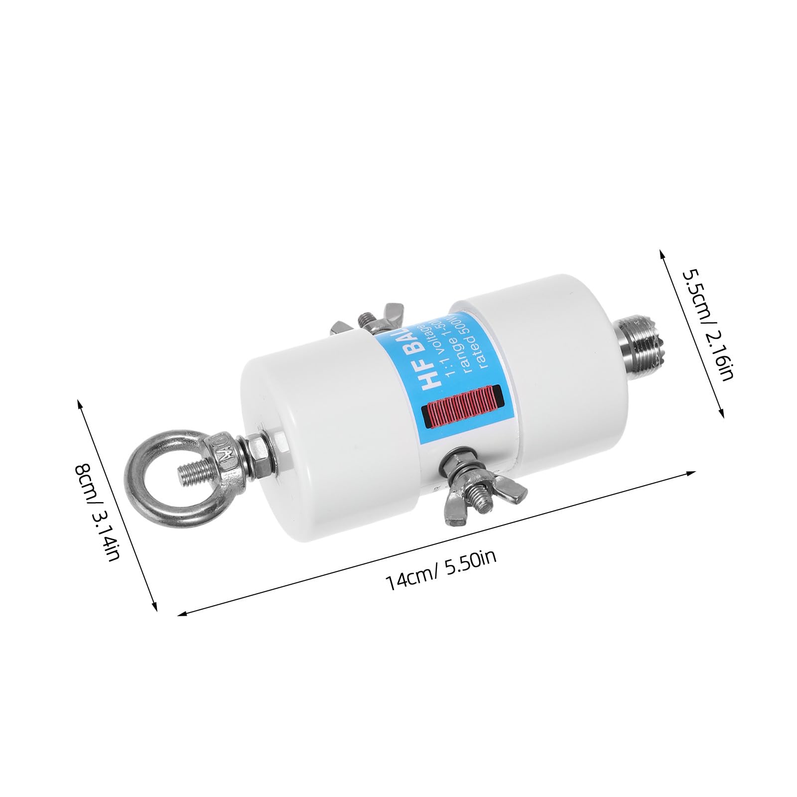 Holibanna Antenna Balun: antenna radio a onde corte 1:1 per radio a onde corte, balun HF impermeabile fai da te da 1-50 MHz e 500 Watt per trasmettitore e ricevitore