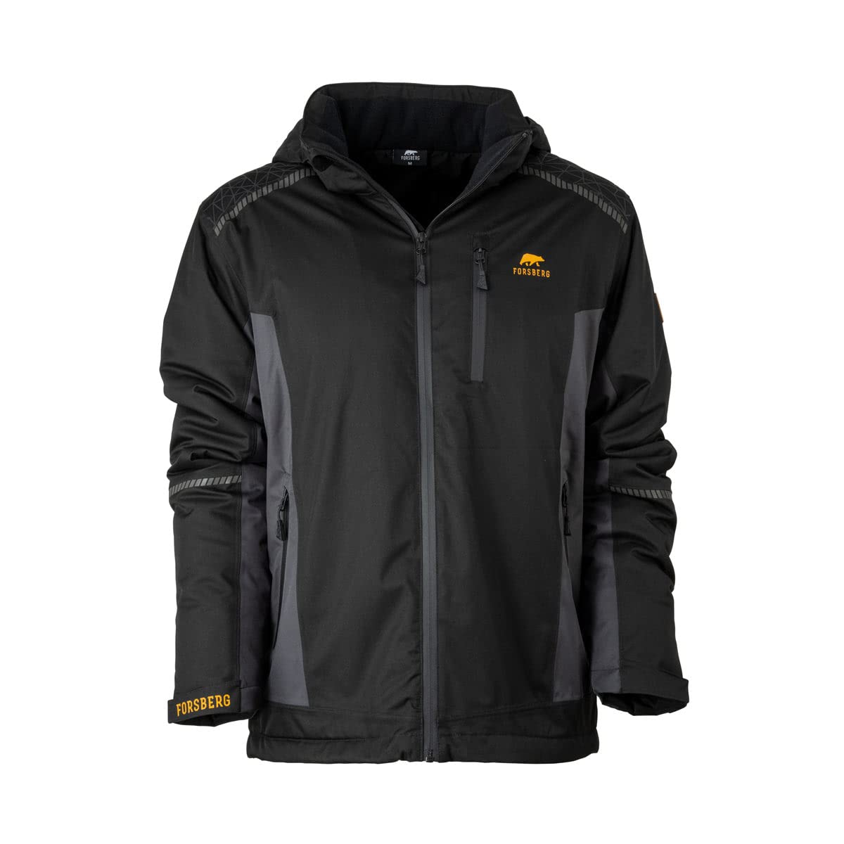 FORSBERG Kamrat wasserdichte Jacke Winterjacke Funktionsjacke Outdoorjacke Freizeitjacke warm winddicht atmungsaktiv mit abnehmbarer Kapuze