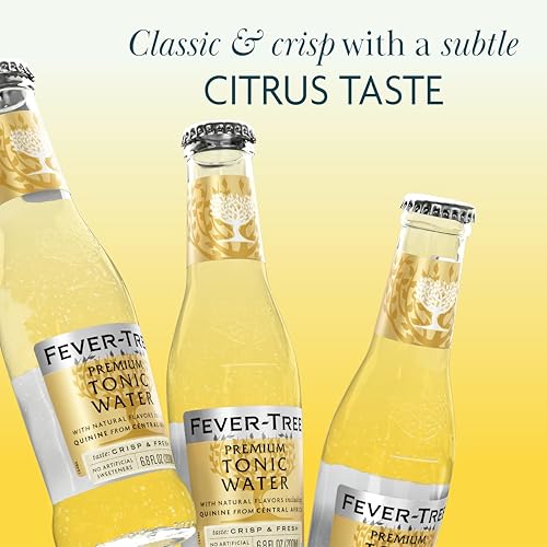 Image of Fever-Tree Tonic Water - Premium Mixer for Cocktails and Mocktails, 6.8 fl oz Bottles, Pack of 24 - Naturally Sourced, Non-GMO