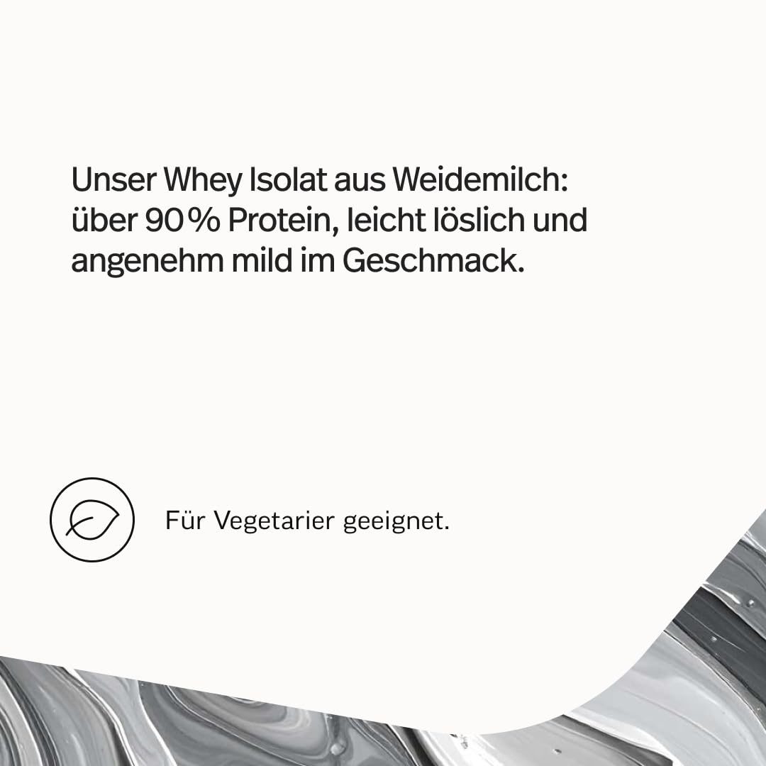 edubily® Whey Protein Isolat - Laktosefrei - Sehr gut lösliches Eiweißpulver ohne Kohlenhydrate & Zucker - Aus irischer Weidehaltung (750 g, Neutral)
