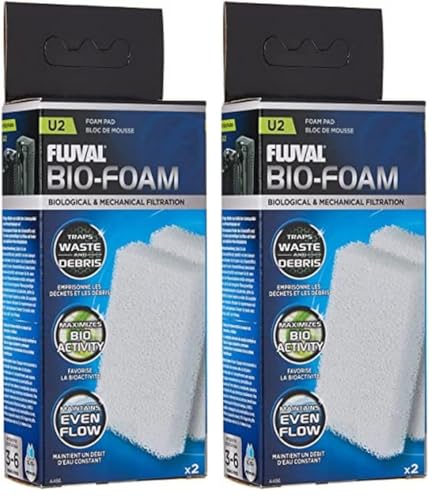 FLUVAL Mousse pour U2 Filtre Intérieur pour Aquariophilie (Lot de 2)
