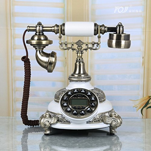 Téléphones antiques créatifs jaune version 3 pour salon rétro et bureau élégant