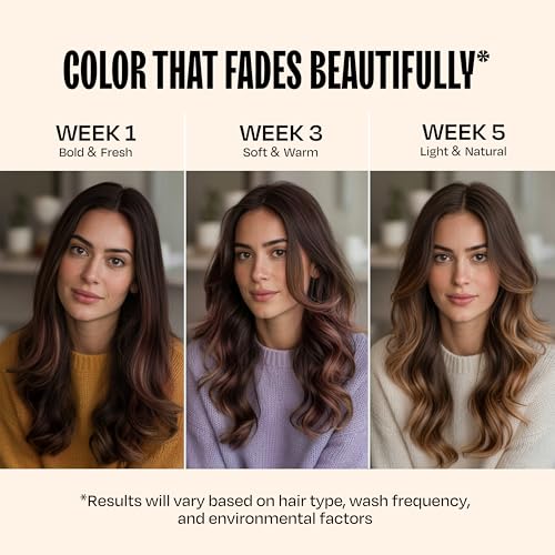 Image of Overtone Semi Permanent Hair Color Conditioner, Espresso Brown, 8 oz, Nourishing, Damage-Free, Color Depositing Mask for All Hair Types with Shea Butter & Coconut Oil, Vegan & Cruelty-Free