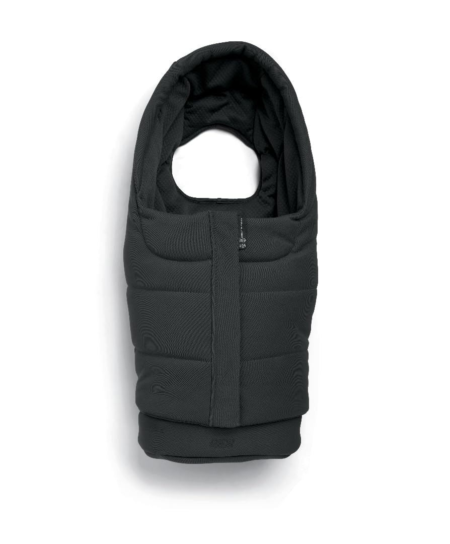 Mamas & Papas Ocarro 2 Footmuff - Eclipse Black - Cotton Blend Lined - Zipped Grow Panel