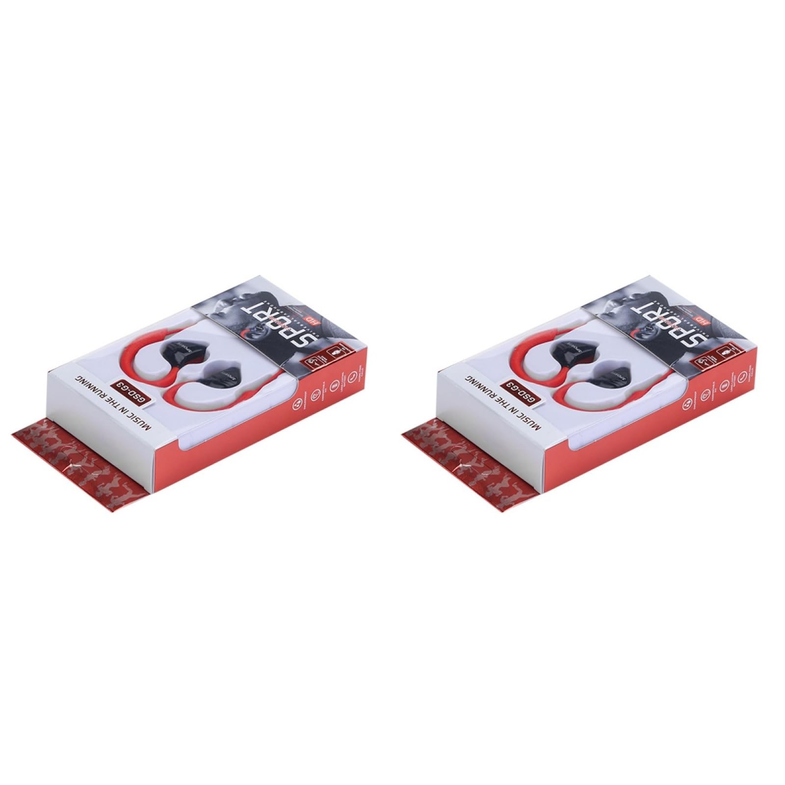 Hemobllo 2 Pairs Wired Earbuds - Earphones with Over Ear Hook Headphones Sports Earbuds for Running Over Ear Earbuds with 3.5mm Jack