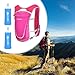 RNXRZANK Running Vest with Water Bladders and Multiple Storage for Outdoor Activities, Rose Red