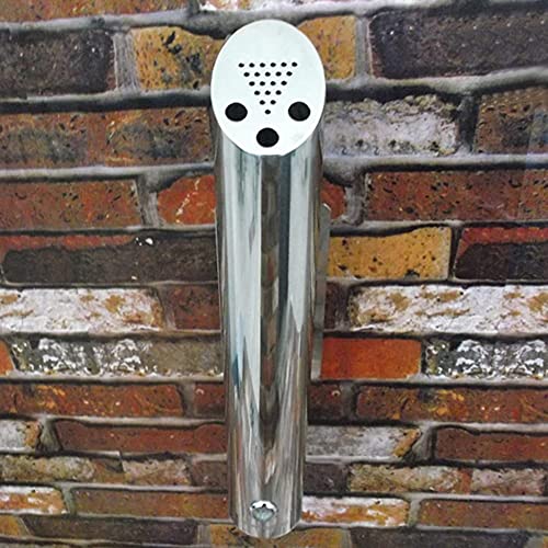 Cendrier mural extérieur en acier inoxydable compact et verrouillable pour cigarettes - 3
