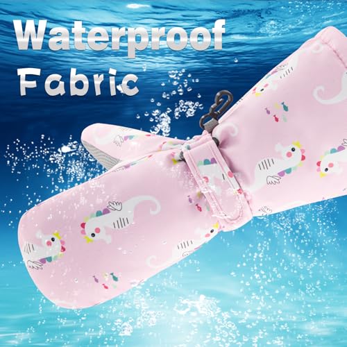 Image of BAVST Winter Kids Waterproof Gloves for Boys Girls Snow Ski Toddler Baby Mittens Outdoor for Infant Teens 1-5T