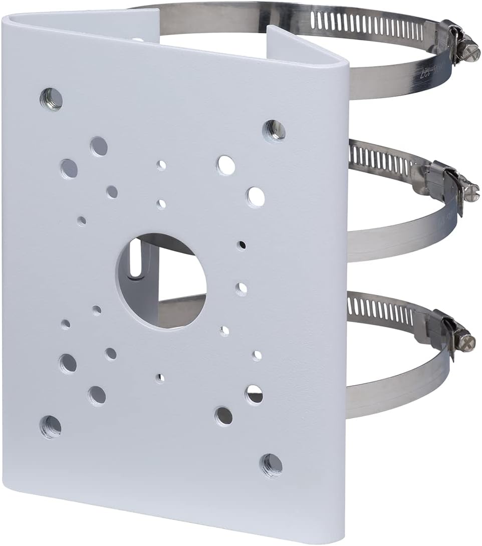 PFA150 Pole Mount Bracket for Dahua IP and CVI Cameras, White, Pack of 1