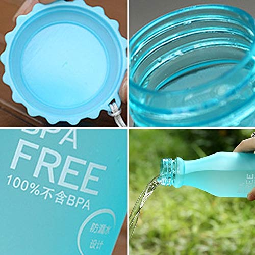 DXM Portable 550ml Frost Leak-Proof Plastic Portable Soda Bottle Sealed Simple Student Handy Beverage Bottle (Color : Pink) : Amazon.ca: Home