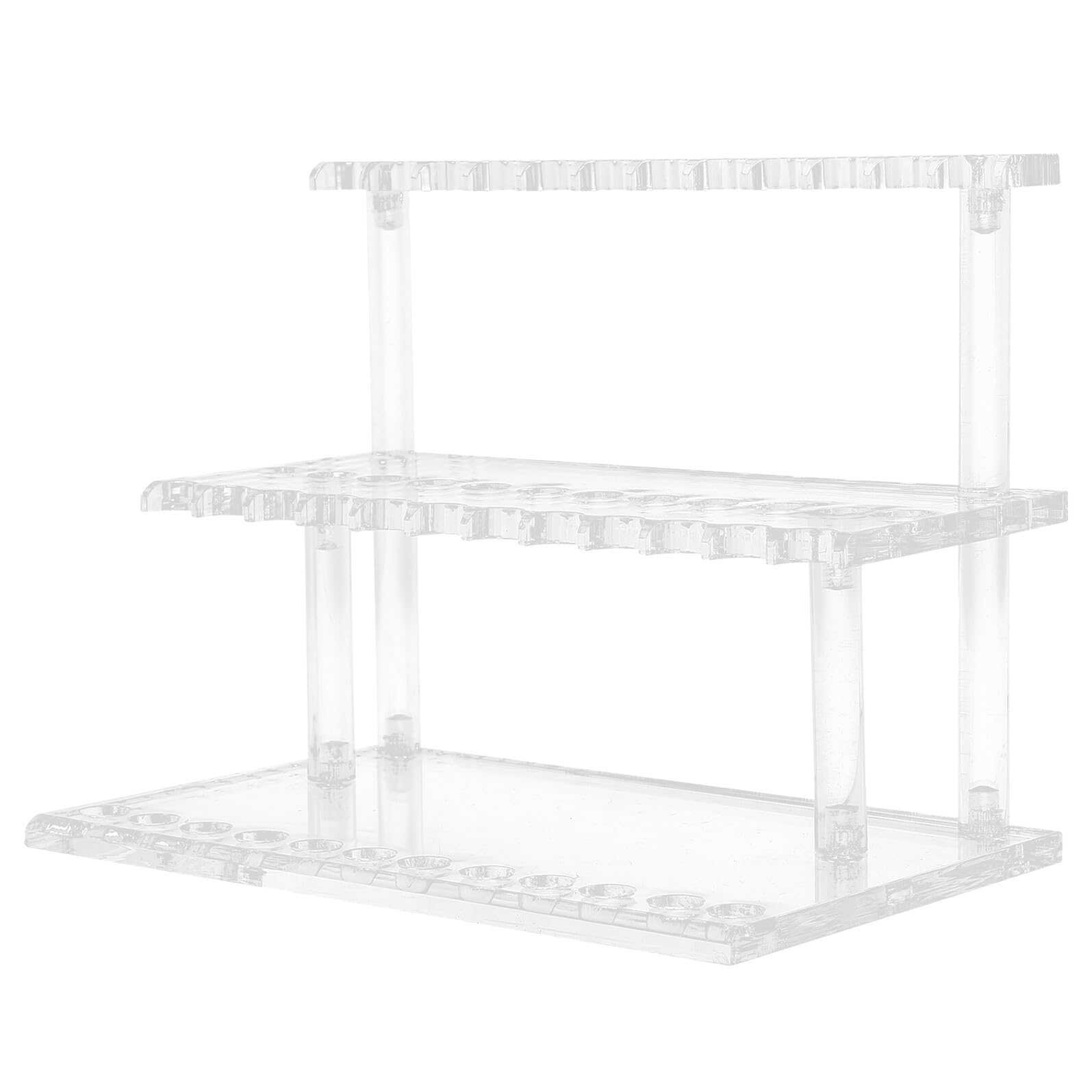 Porte-ustensiles transparent acrylique organisateur de bureau stable