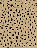 Notebook: Leopard Print Composition Notebook - College Ruled 110 Pages - Large 8.5 x 11