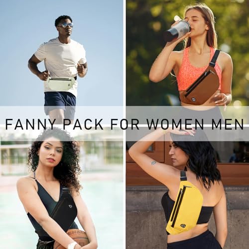 Image of Fanny Pack for Women Men,Crossbody Fanny Pack Water Resistant Sports Waist Bag Pack, Belt Bag for Travel Hiking Running