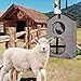 ZR ZHENGRONG Goat Hay Feeder Bags for Horses, Sheep with Adjustable Open Feed Hole for Slow Feeding-Gery