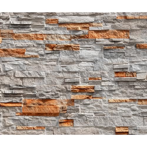 Fototapete - Tapete selbstklebend Steinoptik 392x280cm Foto Tapete...