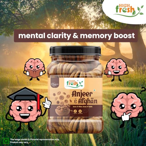 Image of HighFresh Premium Afghani Anjeer 1KG | Soft, Juicy and Naturally Dried Figs Dry Fruits | No Added Sugar | Rich Source Of Fiber | Low in Fat | Healthy Snack