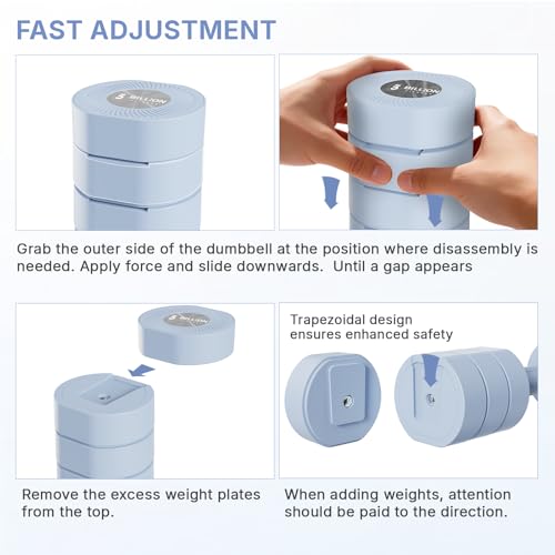 20% Off Adjustable Dumbbell Set for Women - 4-in-1 Home Weights - Image 5