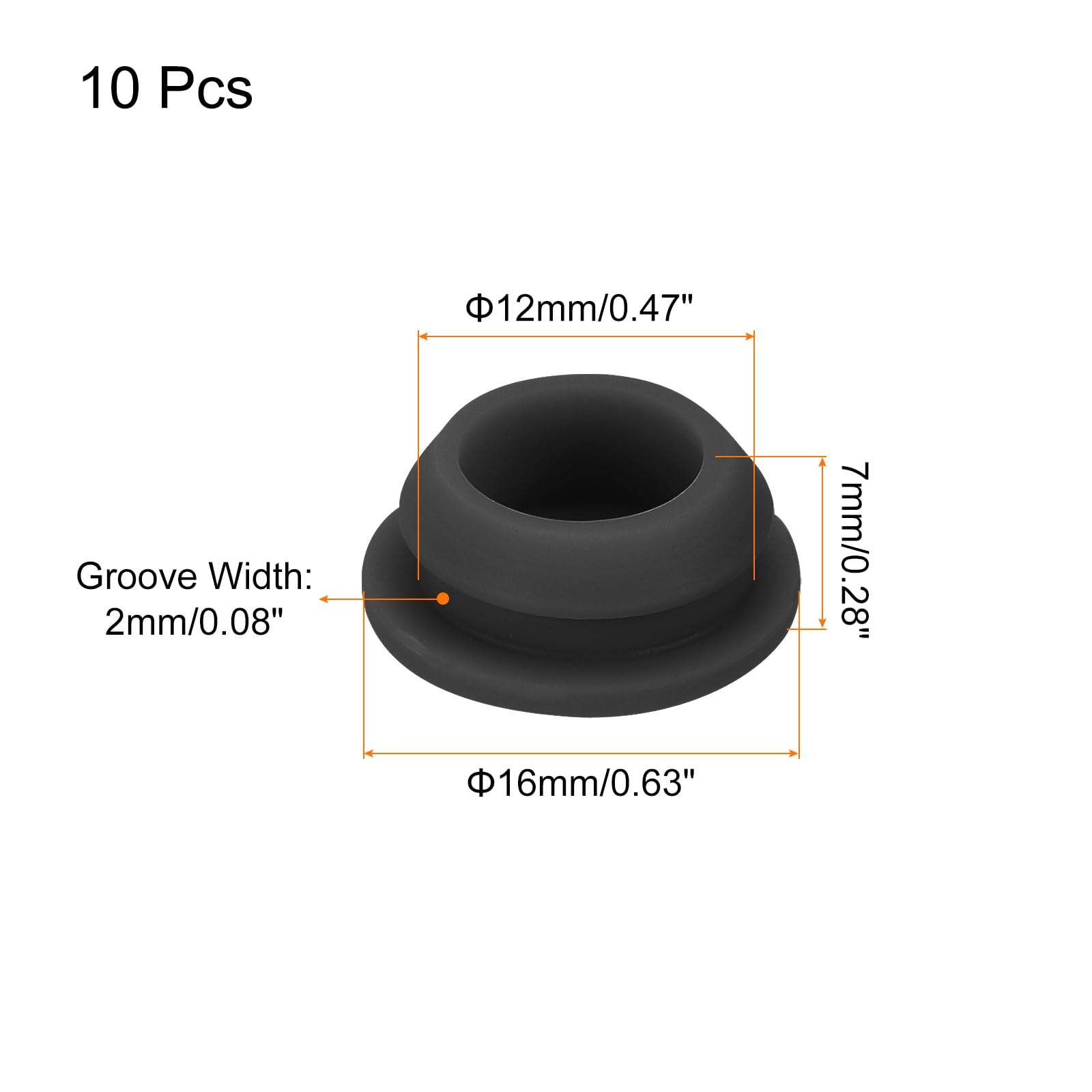 QUARKZMAN T-förmige Silikonstopfen 24mm – 8 Stü Produktbild-Vorschau 3