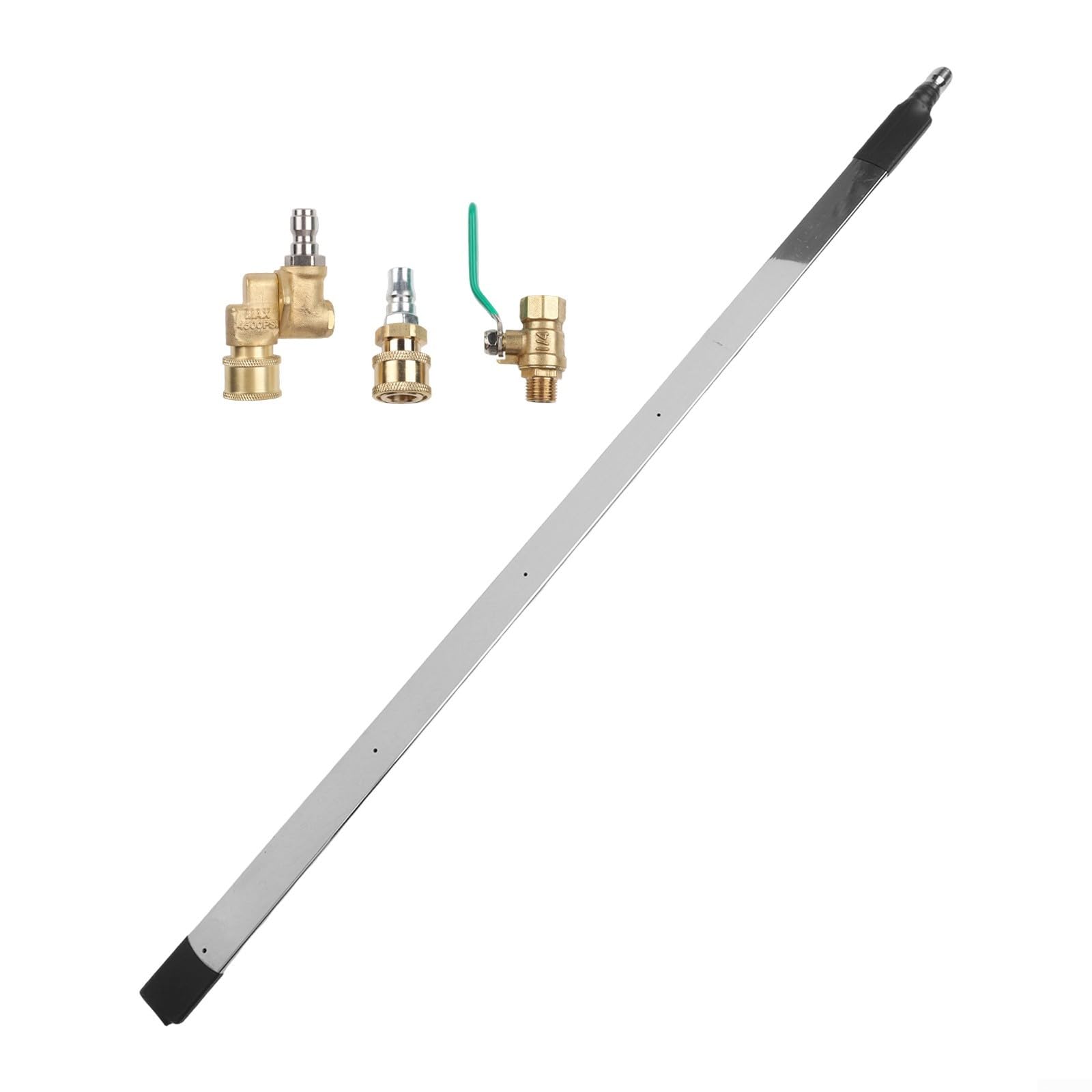Strumento portatile per la pulizia del radiatore con funzionamento a pressione di 4500 PSI, pulitore a filo del radiatore in acciaio inossidabile con connettore flessibile a 180 gradi (B)