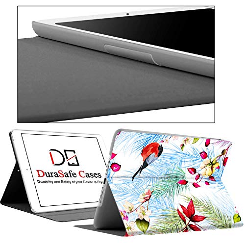 Image of DuraSafe Cases for iPad 8.3 Mini 6th [ Mini 2021 6 Gen ] A2567 A2568 A2569 MK7M3HN /A MLWL3HN /A MK7R3HN /A MK7P3HN /A MLWR3HN /A MK7X3HN /A MK7V3HN /A MK893HN /A Printed Flip Book Cover - Birds & Flowers