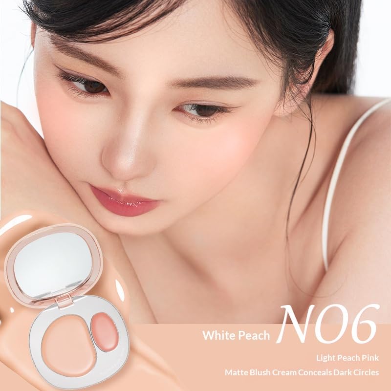 Foreverkey Dual-Color Cream Blush Highlighter Palette
