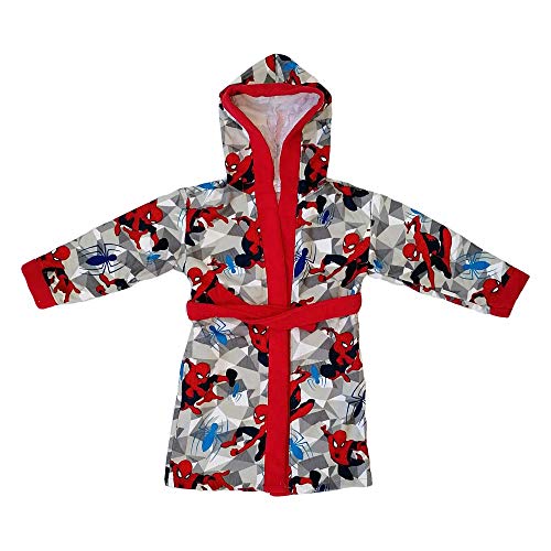 BAÑADOR SPIDERMAN MARVEL CON CAPUCHA Y CINTURÓN EN MICROSPONGE 100% POLIÉSTER 3/8 AÑOS NIÑO - SPM0844