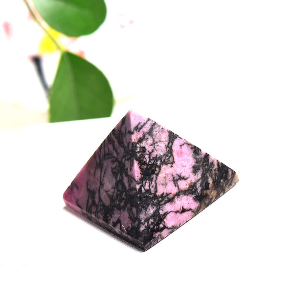 Pyramide oeil de tigre contre le stress quotidien, cristal naturel et quartz rose maison