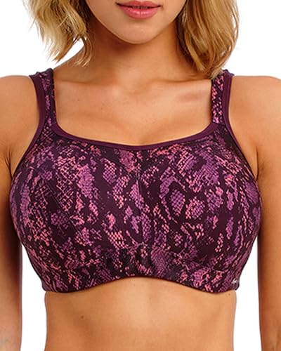 Freya Womens High-Octane Underwire Sports Bra, Viper, 32GG US