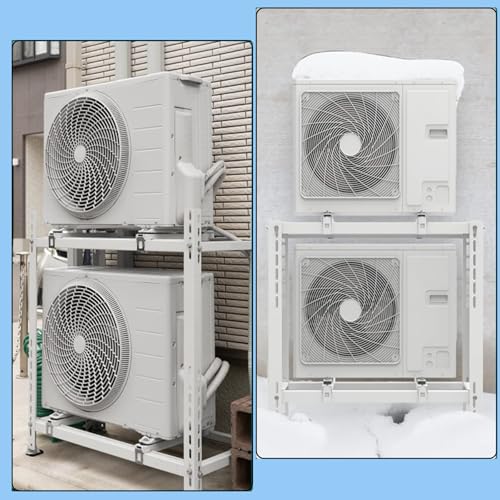 Support de condenseur à deux niveaux réglable pour mini-split et pompe à chaleur