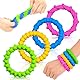 Fidegt Toys Sensorischen Armbänder, 4er Pack Wristband Fidget Dekompression Spielzeug, Sensory Zappeln Anti Stress Spielzeug für Kinder Jungen Mädchen Stressabbau & Angstlust, Autismus Und ADHS