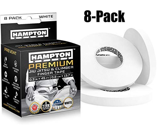 White Finger Tape (8 Pack) - Athletic Tape | 0.3” x 45 Feet