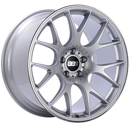BBS CH-R Silver Wheel with Painted Finish and Polished Stainless Steel Rim (20 x 10.5 inches /5 x 112 mm, 25 mm Offset)