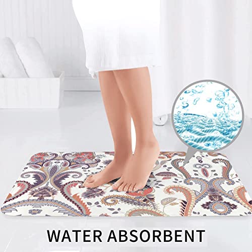 Floras Print Rug Mats Pads Badvorleger Badezimmerteppich Set 3 Stück + Konturteppich + Toilettendeckelbezug – Bild 7