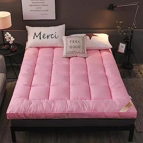 Colchón de futón japonés suave y plegable para camping, tamaño doble, individual, tumbona, cama, sofá, colchones portátiles para dormir (120 x 200 cm)